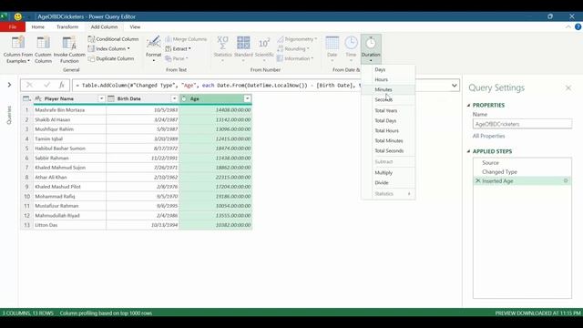 Power Query - Age Calculation смотреть онлайн