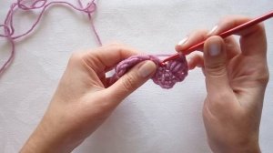 Учимся вязать крючком. 6.Как связать пышный столбик. Для начинающих.