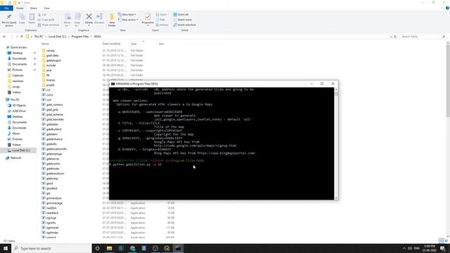 Covert raster into tiles - gdal2tiles.py смотреть онлайн