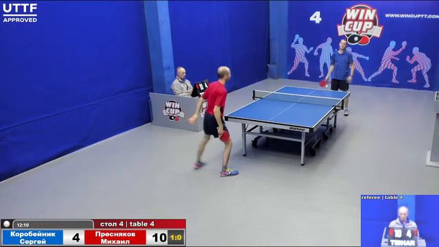 02:40 Коробейник Сергей (1:3) Пресняков Михаил стол 4 ЮГ-4 21.06.21 смотреть онлайн