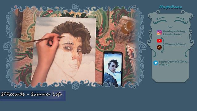 My first oil portrait. Painting a etude portrait, Anthony Uly. [ SPEEDPAINT] ♦ смотреть онлайн