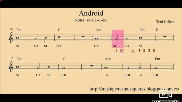 California Y Android Para Flauta Dulce