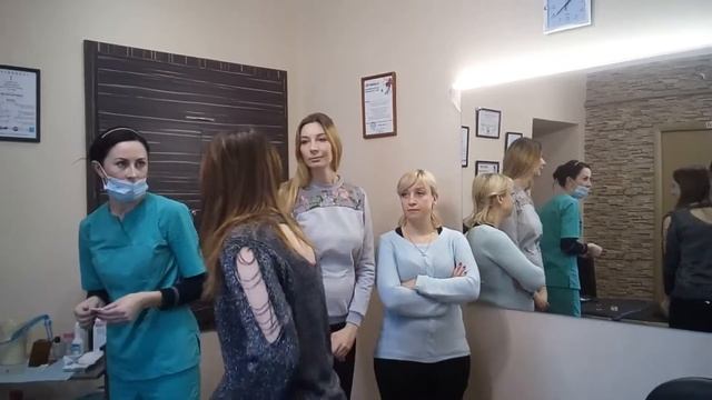 Basic course on the Permanent makeup by Kosolapova Nadejda. Student Olga & Irina. 3 lesson. смотреть онлайн
