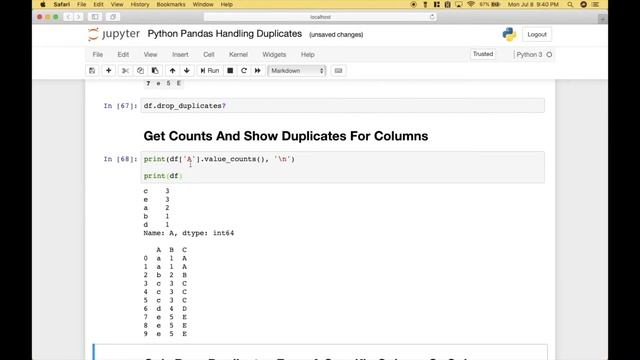 Python Pandas Handling Duplicates смотреть онлайн