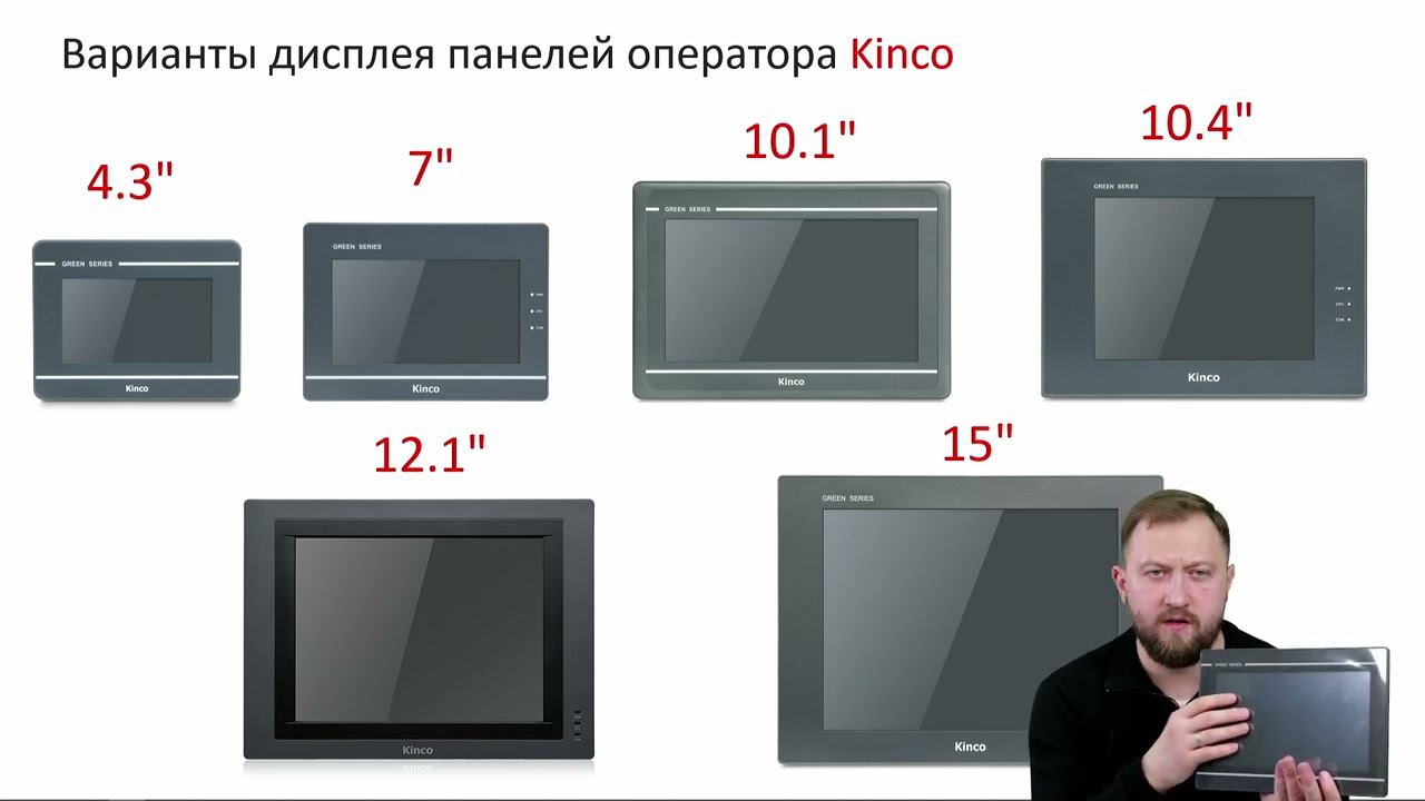 Обзор панелей оператора Kinco Automation серии Green смотреть онлайн