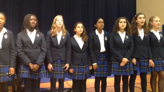 HNMCS Senior School Music students sang "Morning Light" to Chantal Kreviazuk in audience смотреть онлайн