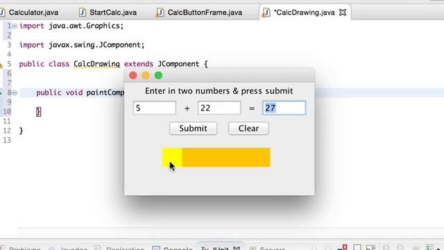 Calculator GUI using Java Swing смотреть онлайн