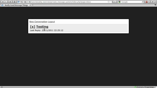 PHP Tutorial: Private Message System [part 00] смотреть онлайн