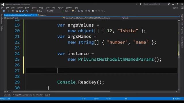 call private instance method with named params using reflection in c# смотреть онлайн
