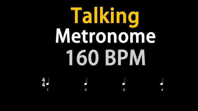 160BPM Talking Metronome ( Quarter Note ) 人聲節拍器 смотреть онлайн
