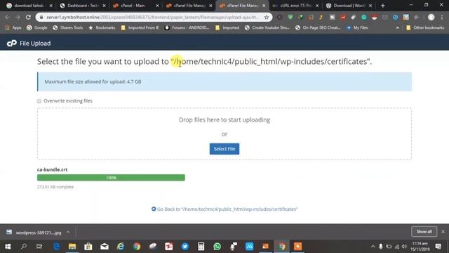 How To Fix Downloading Failed And cURL Error 77 In Wordpress [Urdu/Hindi] смотреть онлайн