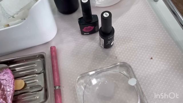 Влог_17/180523. Мой новый педикюр с пленками. Педикюр на клиенте. Френч на ножках смотреть онлайн