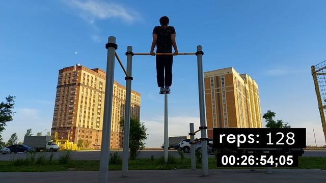 238 MUSCLE-UPS | 16 years old | 238 выходов на две за один подход в 16 лет | рекорд | record смотреть онлайн