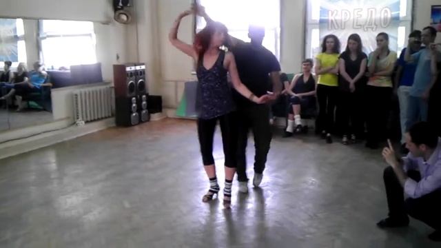 3 partnerwork in bachata music George (Oslo) & Kristina (Minsk) смотреть онлайн