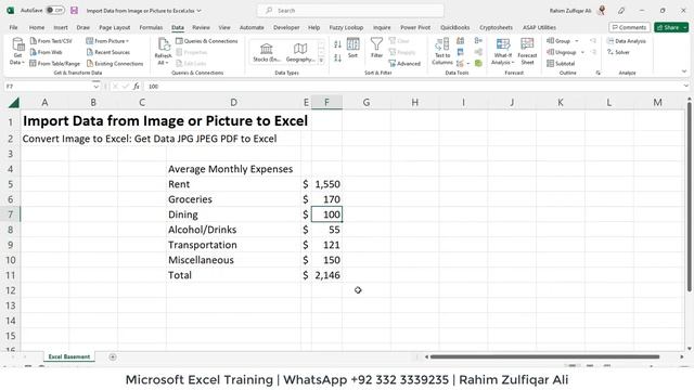 Import Data from Image or Picture to Excel | Convert Image to Excel: Get Data JPG JPEG PDF to Excel смотреть онлайн