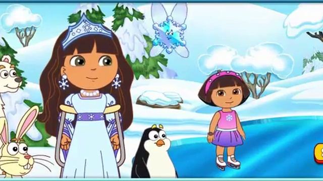 Dora The Explorer - Dora Game - Dora's Ice Skating Spectacular Game