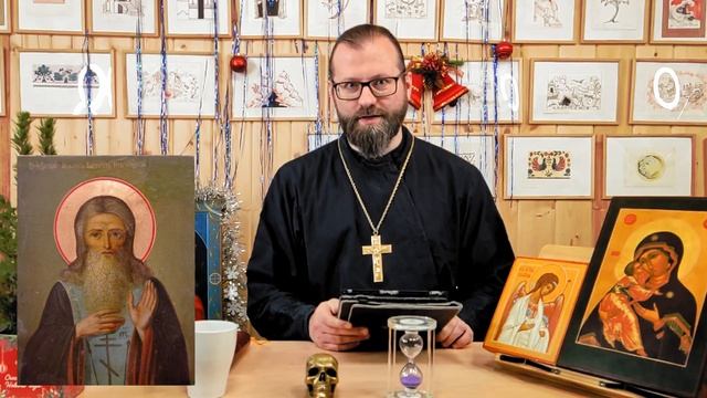 24 января. Православный календарь. Икона Преподобного Михаила Клопского. смотреть онлайн