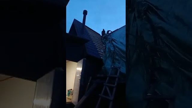 Временная кровля для дома, укрывной материал Тарпаулин смотреть онлайн