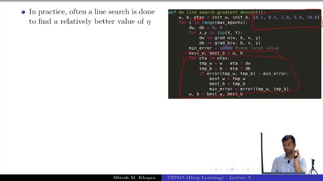 Deep Learning(CS7015): Lec 5.8 Line Search смотреть онлайн