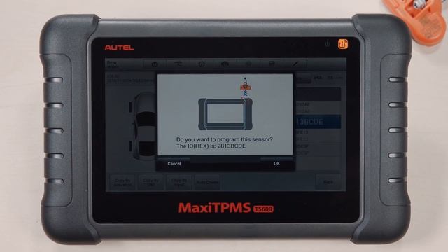 Как прописать датчик TPMS? (обучение MaxiTPMS TS608)