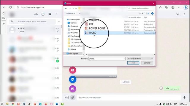 Cómo enviar Documentos Word, PDF, Power Point, Excel, Imágenes en WhatsApp desde la Computadora 202 смотреть онлайн