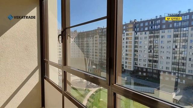 №12730.1 Ветеранов 169-3 Остекление балкона ЖК Солнечный город - Векатрейд - балконы под ключ смотреть онлайн