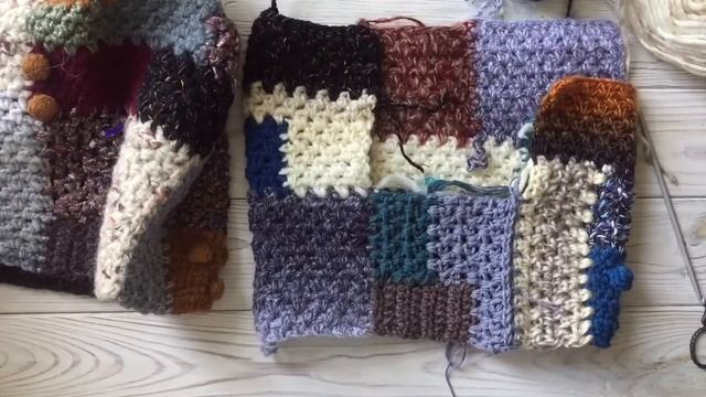 ? МК шапка печворк Лоскуток ч 2 ? печворк крючком смотреть онлайн