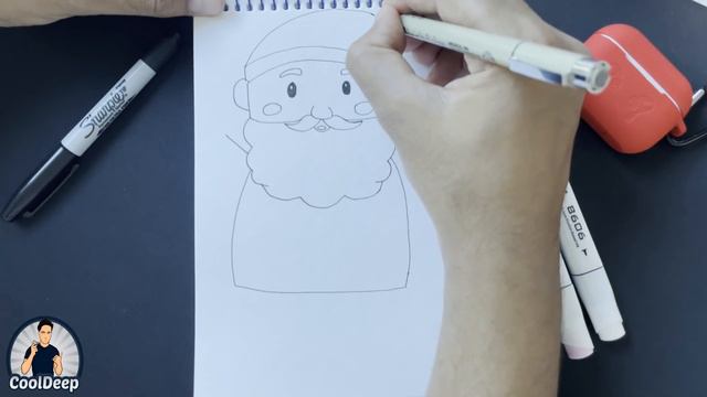 How to Draw Santa Claus for Christmas 🎅 🎅 🎄🎄🎄 | CoolDeep Arts смотреть онлайн