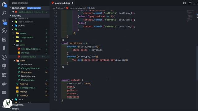 9 - Vue Js Creazione di un Applicazione Blog - Recupero dei post per Categoria смотреть онлайн