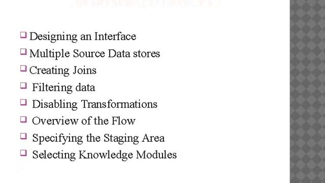 Oracle Data Integrator ODI Online Training смотреть онлайн