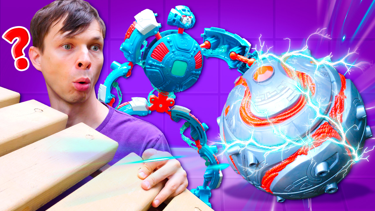 Роботы Трансформеры спасают Землю! Игры для детей в роботов Giga Bots - видео про игрушки смотреть онлайн