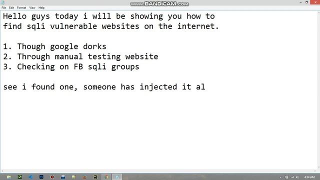 HOW TO FIND SQLI VULNERABLE WEBSITES смотреть онлайн