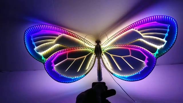 Светильник Бабочка с адресной LED лентой смотреть онлайн