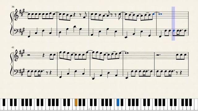 Numb (Linkin Park)- Easy Piano Tutorial With Notes (MuseScore) смотреть онлайн