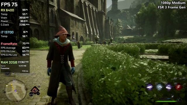 Hogwarts Legacy - AMD FSR 3 Frame Generation - RX 6400 смотреть онлайн