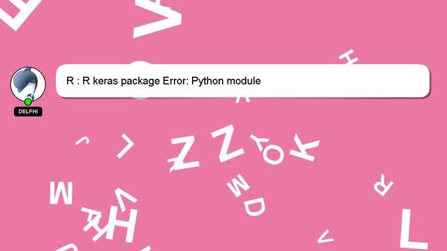 R : R keras package Error: Python module tensorflow.contrib.keras.python.keras was not found смотреть онлайн
