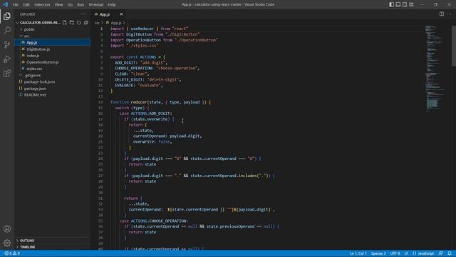Calculator Using React смотреть онлайн