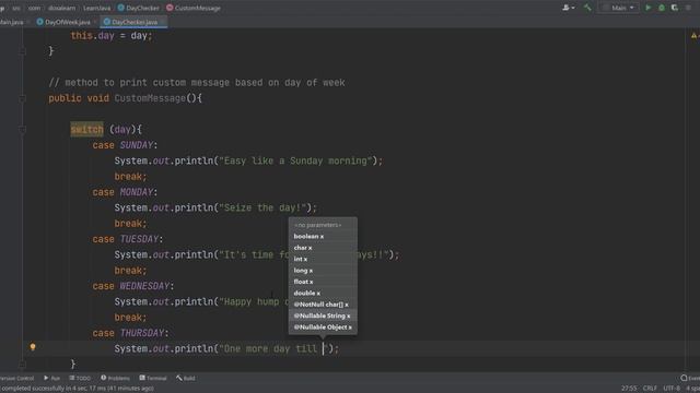 Oop Java - Switch Statement смотреть онлайн