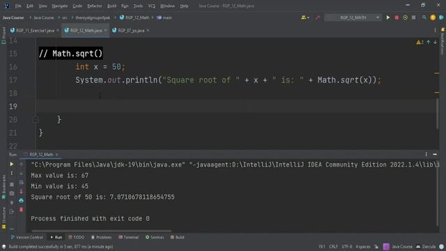 Java Lecture 12 Math | Math methods in Java | the royal group of Pak смотреть онлайн