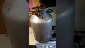 Коптилка из молочного бидона