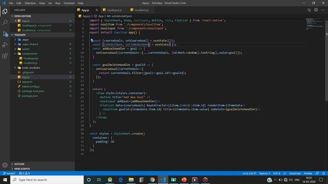 React Native Tutorial - 13: Adding a Modal смотреть онлайн
