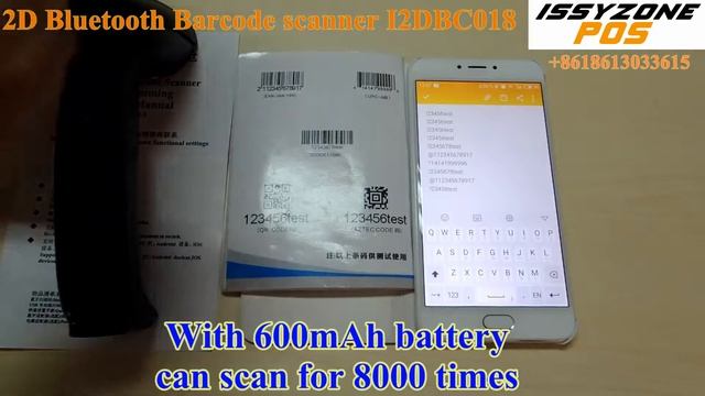 I2DBC018 2D Bluetooth QR Code Scanner Wireless For Any Android and Apple devices смотреть онлайн