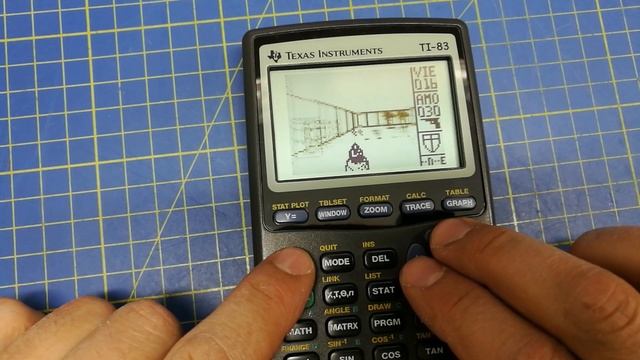 Doom on TI83 calculator смотреть онлайн