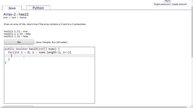 has22 - Coding Bat Array-2 Java Solution and Tutorial смотреть онлайн