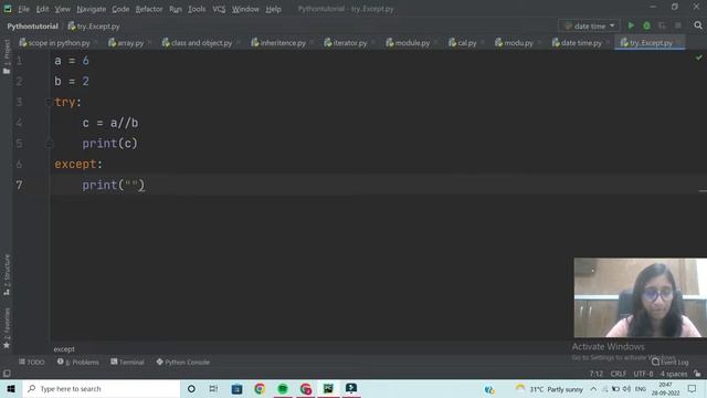 #30 Try Except In Python | Exception Handling in Python | In Hindi | By Divya Sisodiya смотреть онлайн