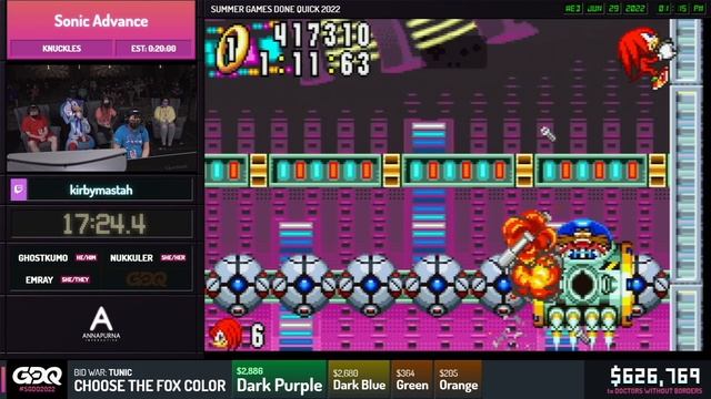 Sonic Advance by Kirbymastah in 19:03 - Summer Games Done Quick 2022 смотреть онлайн