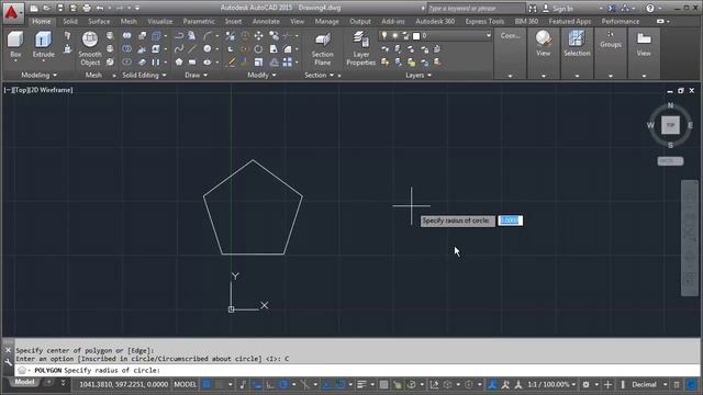 AutoCAD Polygon Command смотреть онлайн