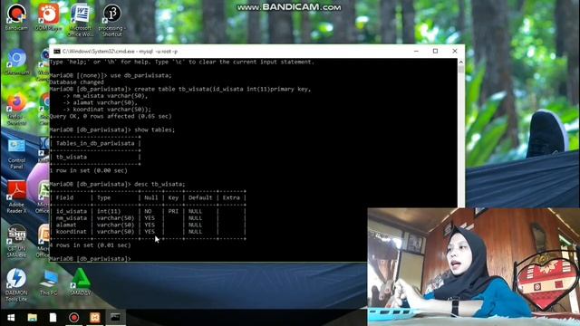 Membuat Database di MySQL Server melalui CMD | Perintah Desc,Alter | #part II смотреть онлайн
