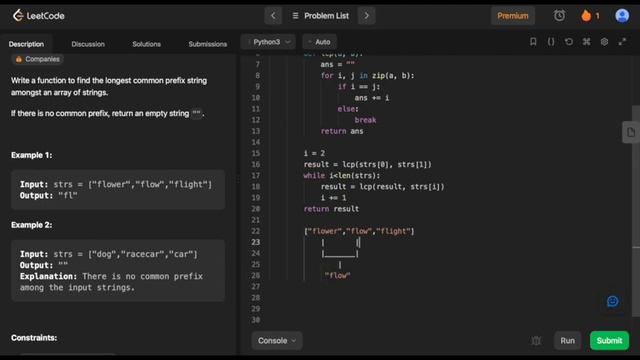 14. Longest Common Prefix - LeetCode смотреть онлайн