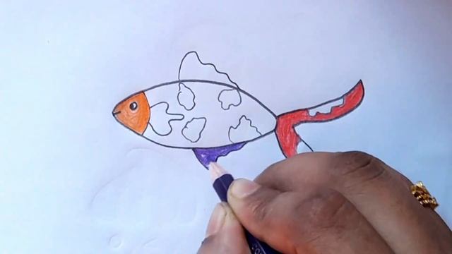 fish sketch drawing// fish drawing//how to draw a fish//goldfish drawing step by step смотреть онлайн